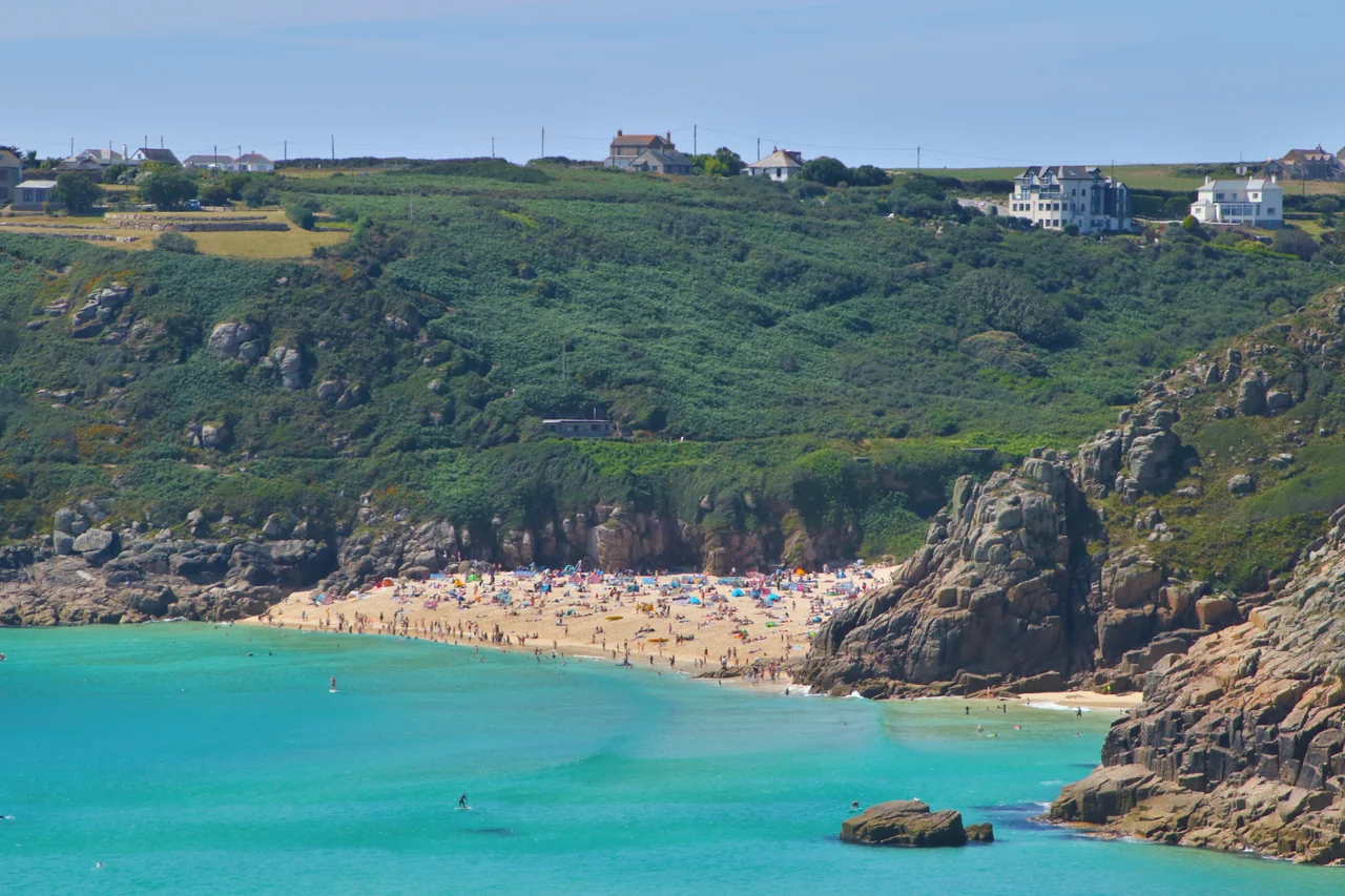 Porthcurno Aerial photo TomCorser2005.jpg
