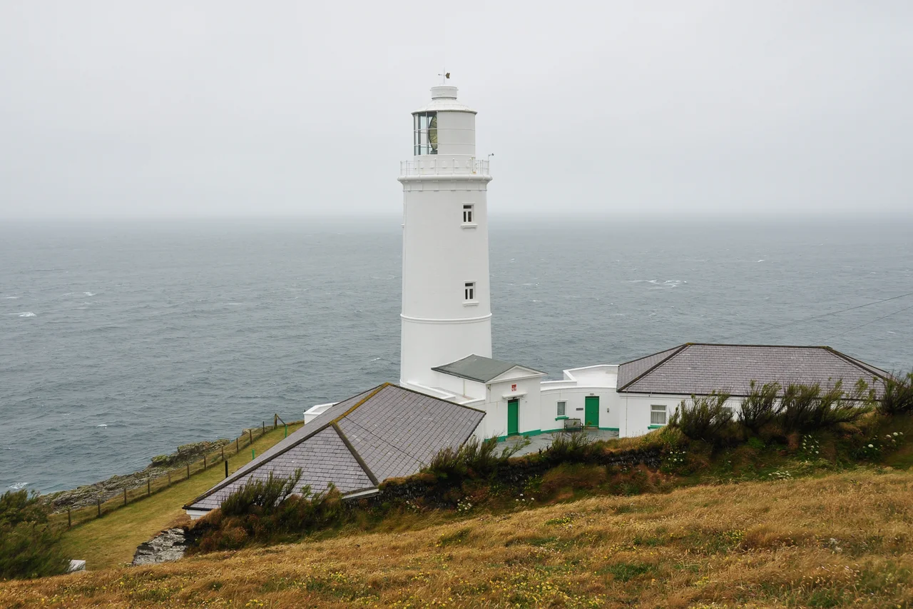Trevose lighthouse on the North Coast of Cornwall.
