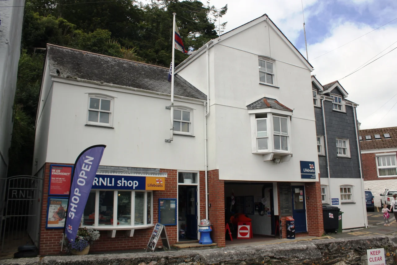 The Royal National Lifeboat Institution's lifeboat station in Fowey, Cornwall.