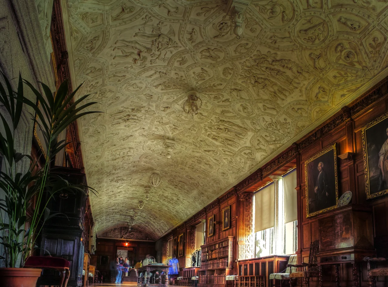 Gallery, Lanhydrock House, Cornwall, England