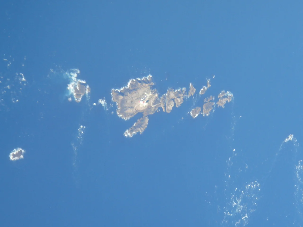 Aerial view of Les Casquets, Guernsey, Channel Islands