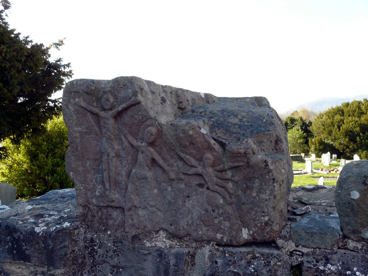 Seventh century sculpture fragment in Aghadoe cathedral