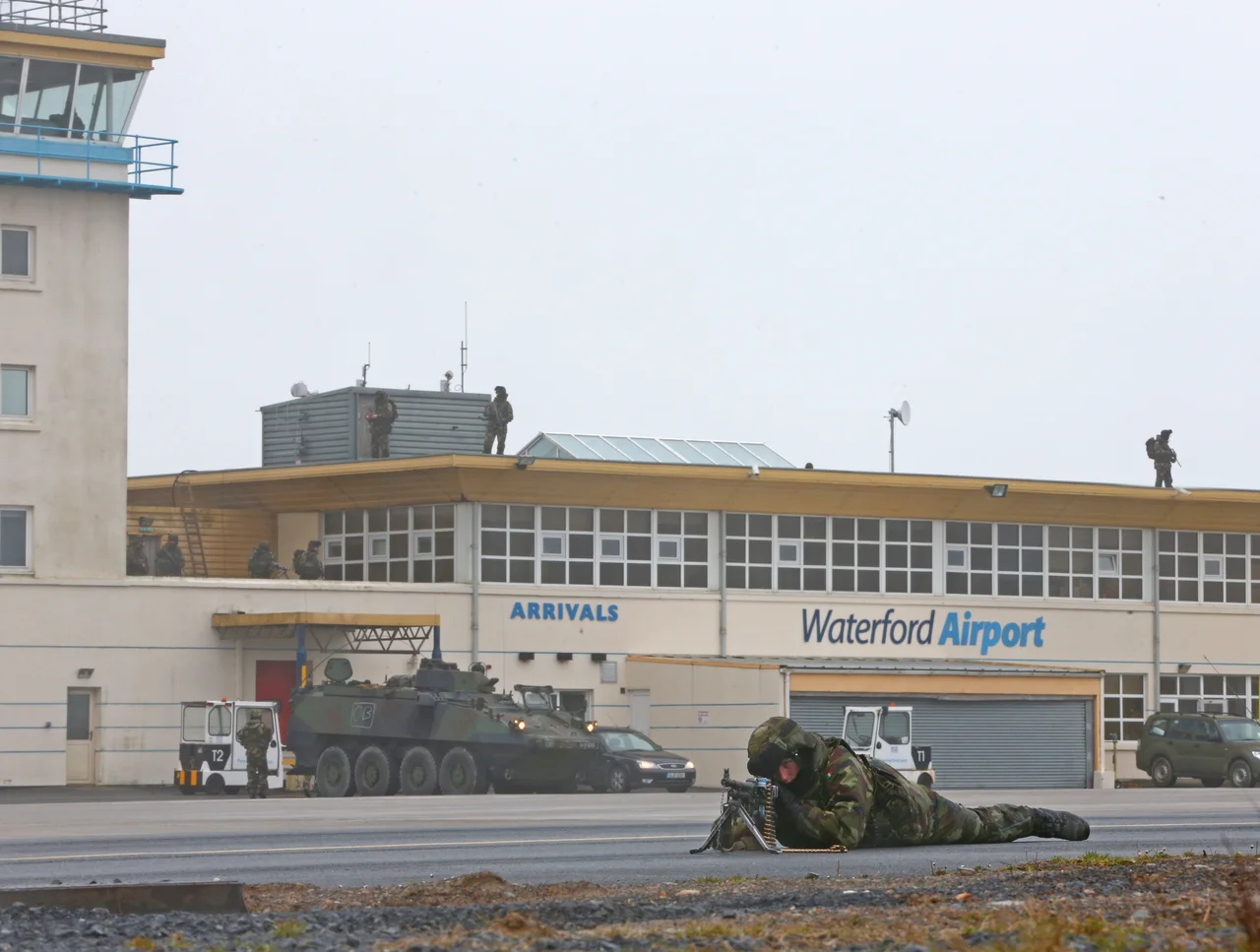 Exercise Capstone defending Waterford Airport with a mechanised company.