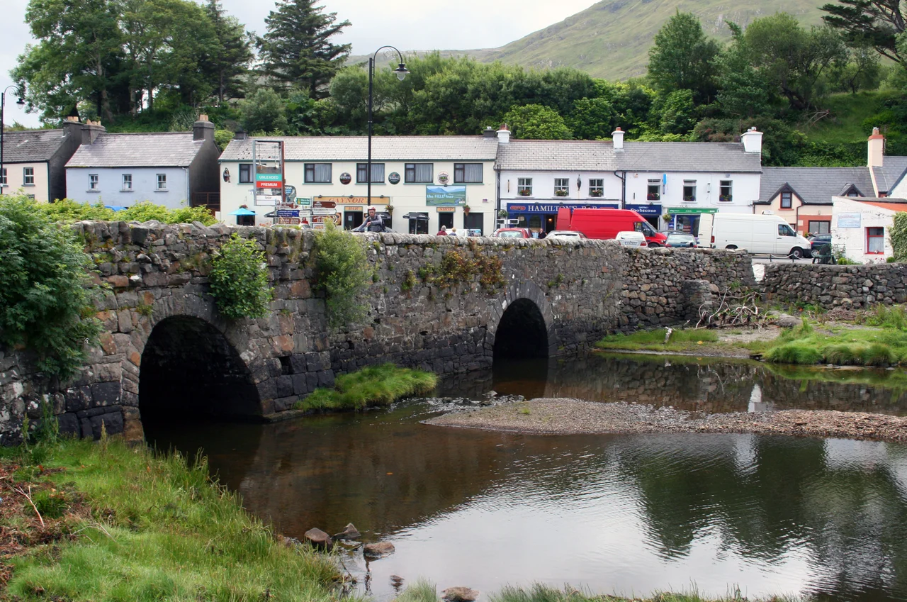 Leenane bridge, 5 days before its destruction