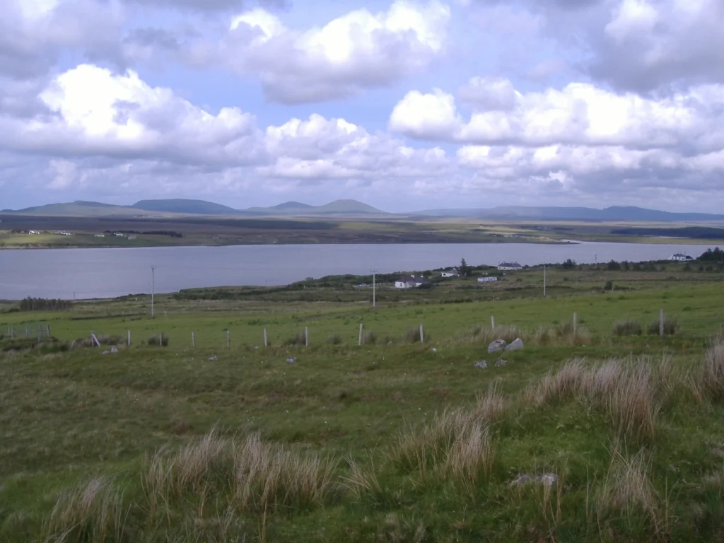 View over Sruwaddacon Bay, Kilcommon, Erris from townland of Aughoose.