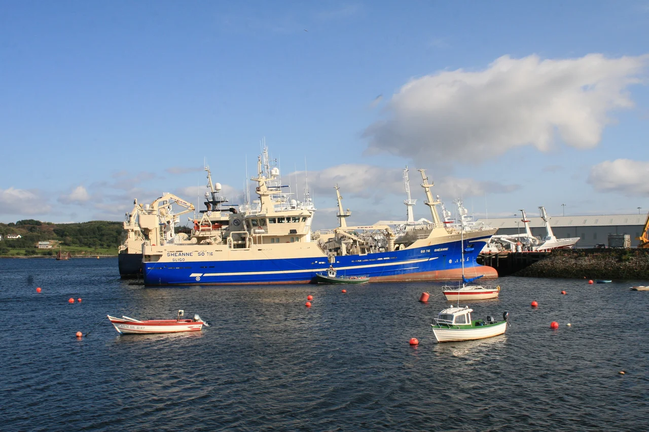 Killybegs, County Donegal, Ireland


Fishing trawler SO 716 Sheanne in Killybegs Harbour (IMO number: 9280093, callsign: EIGP).