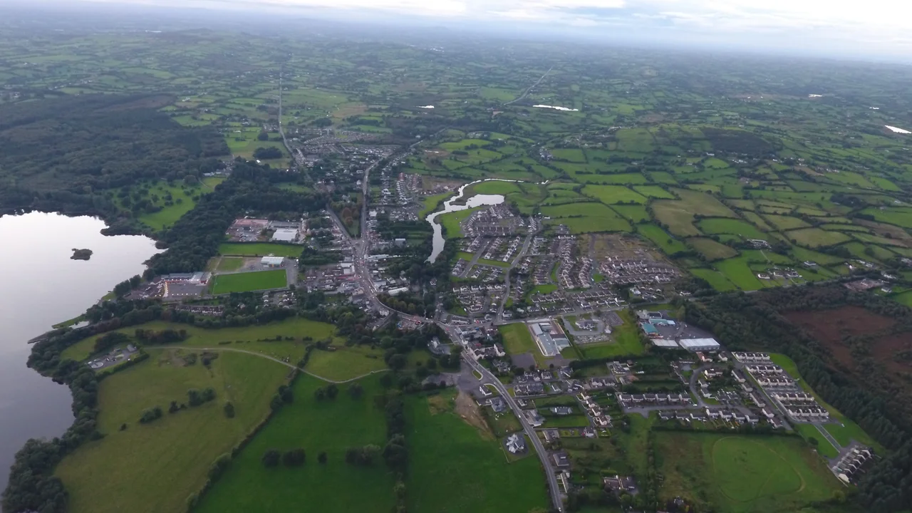 Arial view of Virginia Co. Cavan