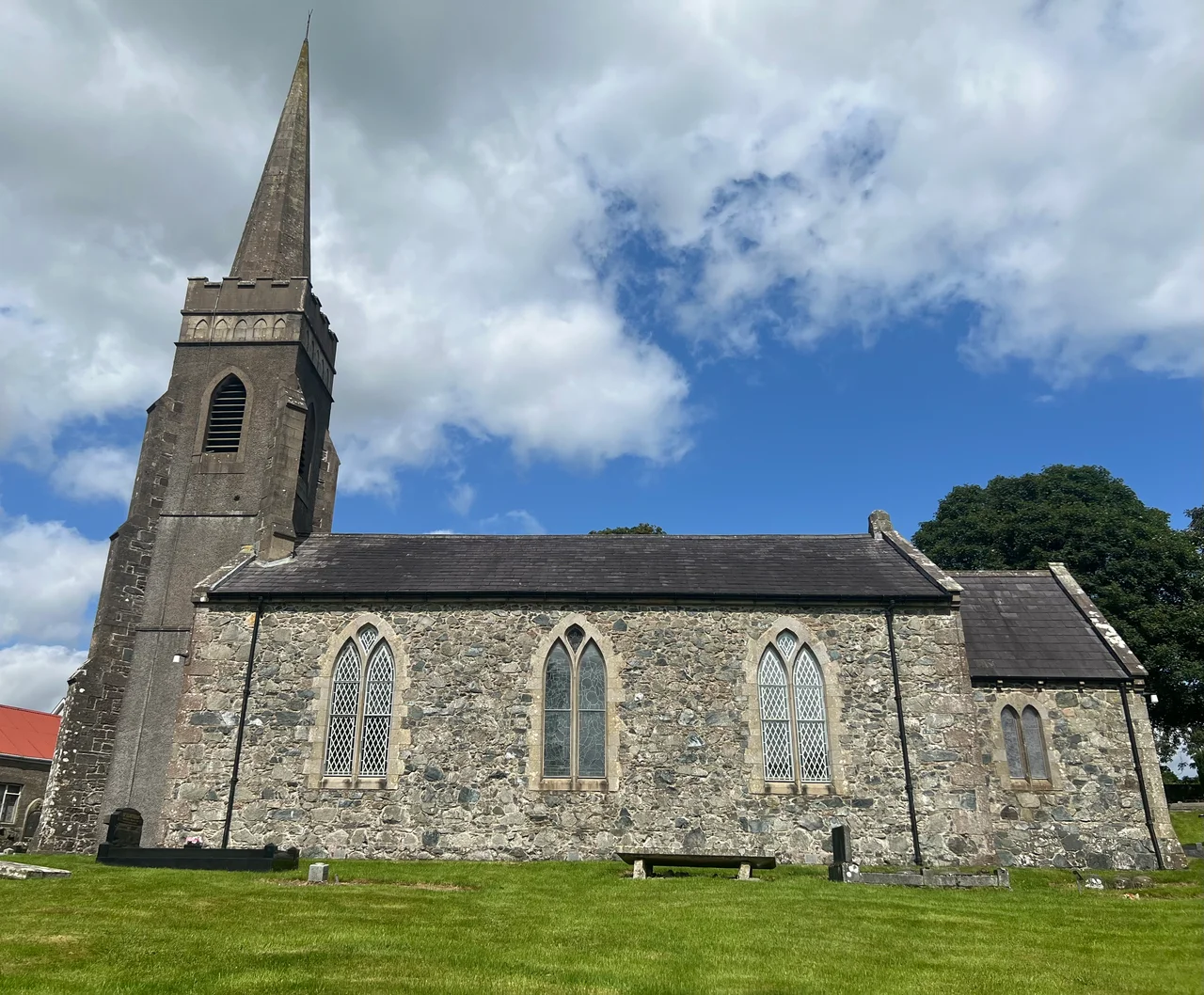 St Columbkille Church, Termonmaguirk Parish, Carrickmore, Church of Ireland where Kurt Cobain’s ancestors were married.