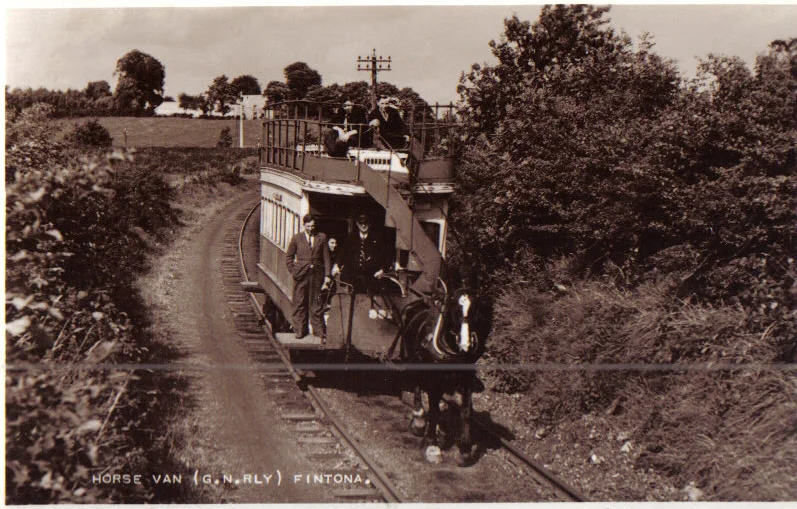 Fintona Horse Tram from a postcard ca. 1930