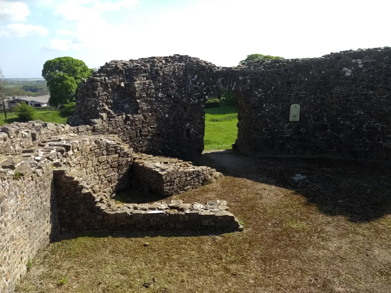 Interior of Wiston Castle, Pembrokeshire