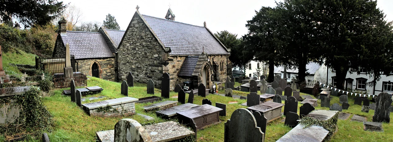 St Mary's church, Trefriw, Conwy, Wales. Grade: II*
Date Listed: 13 October 1966. Cadw Building ID: 3219