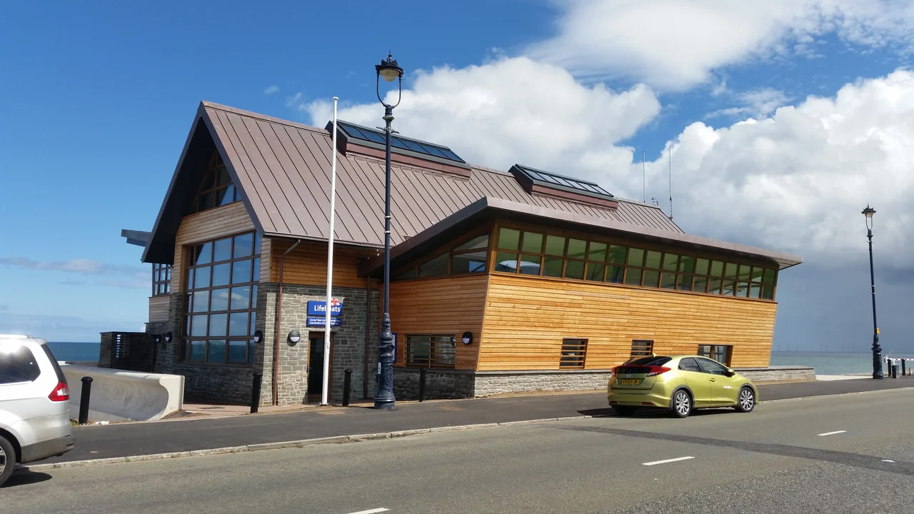 The new lifeboat station in Llandudno