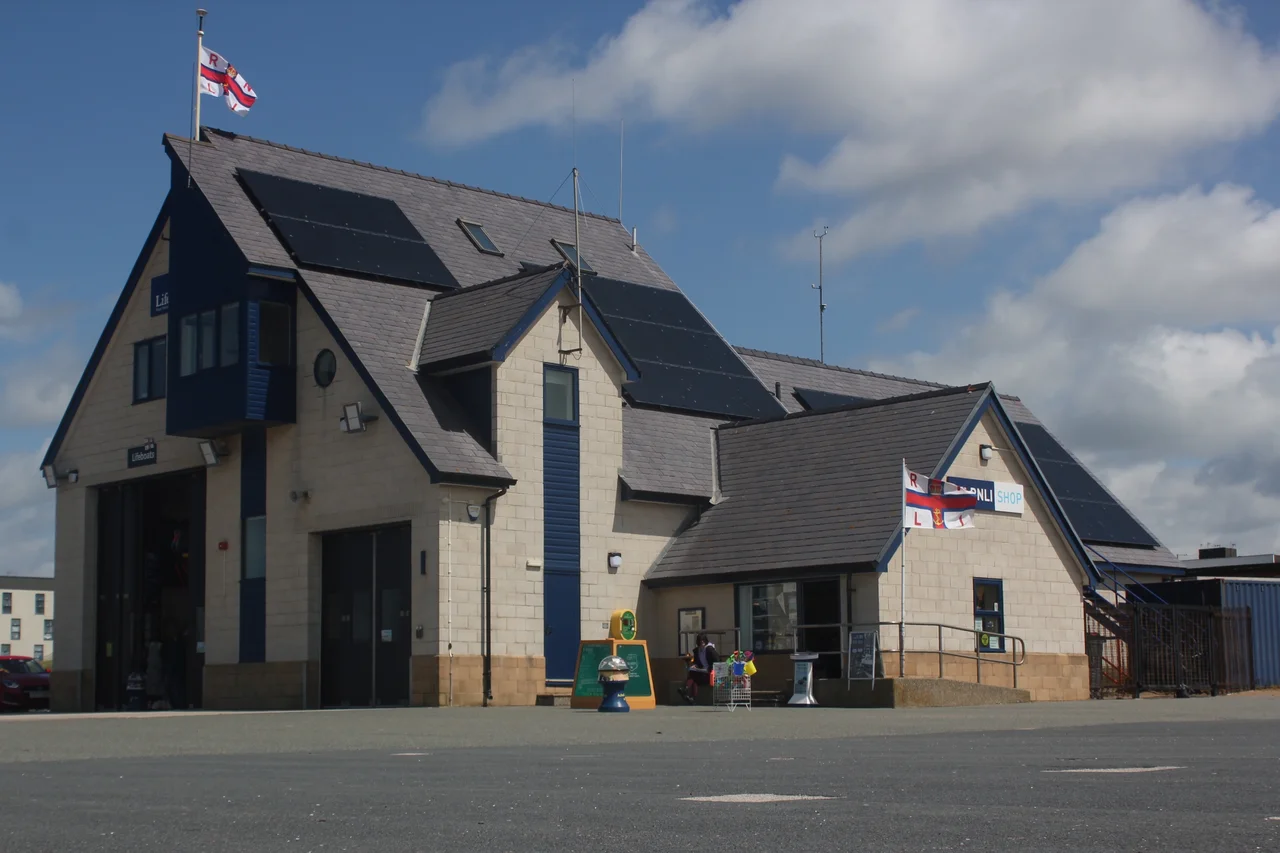 The lifeboat station in Rhyl.