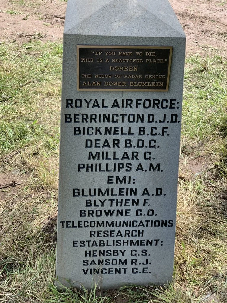 On Sunday 9th June 2019, 77 years and two days after Halifax V9977 crashed into the side of a hill in Ross on Wye killing all 11 men onboard, a very special memorial stone was unveiled. The memorial stone will forever mark the place where the crash occurred and recognises the terrible loss of life that was also a national disaster during WWII. Alan Dower Blumlein was one of the men killed along with other colleagues from EMI, the RAF and Telecommunications Research Establishment (TRE). H2S radar, being tested on Halifax V9977, was a cutting edge "Air to Surface" radar system that went on to help win WWII.