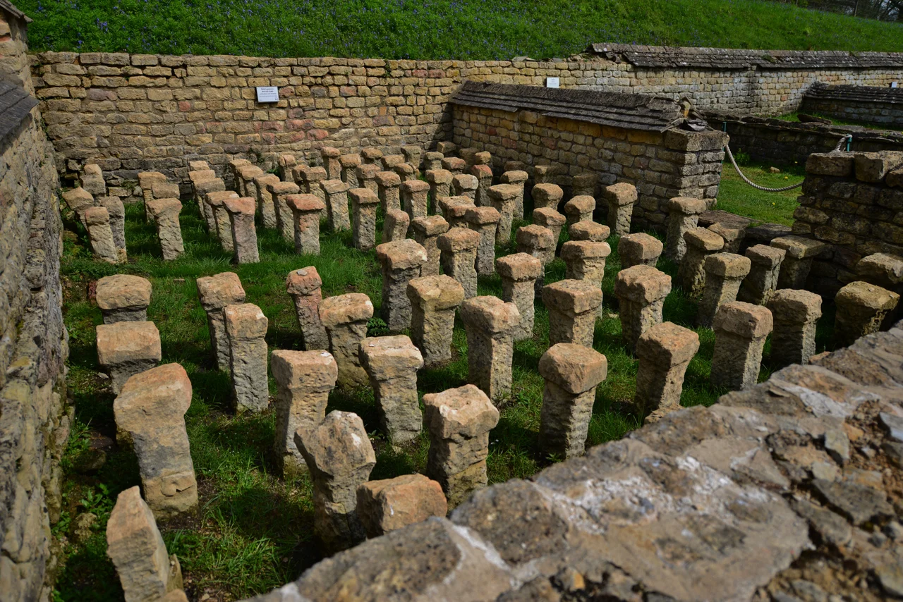 Chedworth Roman Villa -- View from northeast