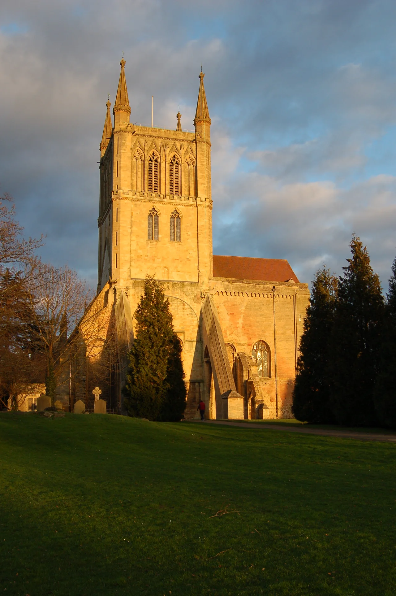en:Pershore Abbey from the west.