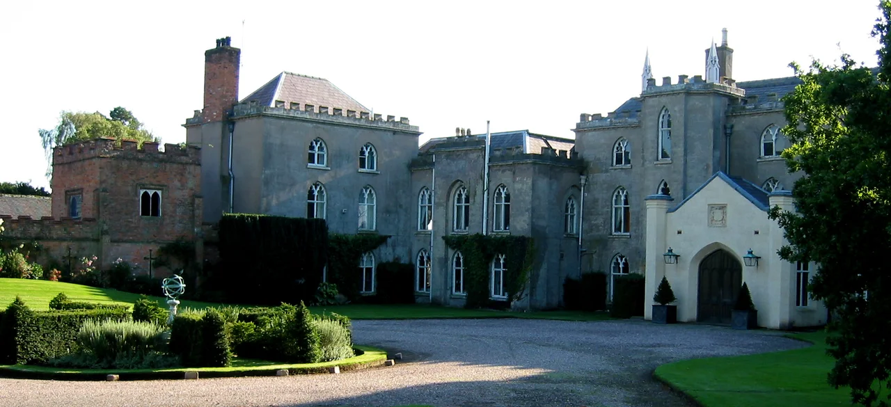 Combermere Abbey; view from east
