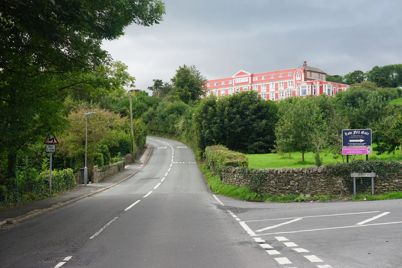 Church Hill, Grange over Sands, near to Grange-Over-Sands, Cumbria, Great Britain.
At its junction with Hampsfell Road.