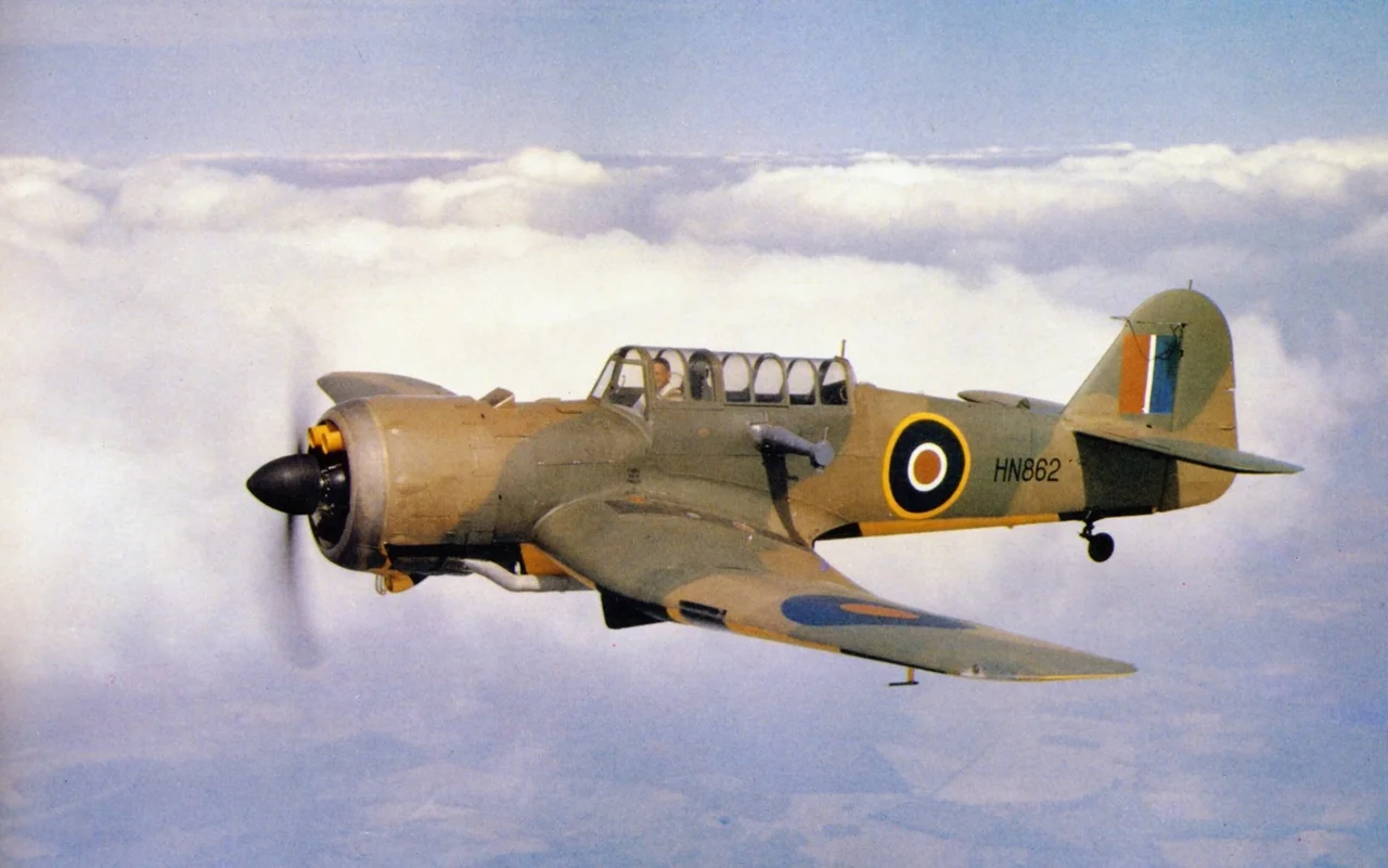 A Royal Air Force Miles Martinet TT Mark I (serial HN862) in flight. Following service with The RAE and the Aeroplane and Armament Experimental Establishment, HN862 joined No. 1634 (Anti-Aircraft Cooperation) Flight at Hutton Cranswick, Yorkshire (UK), where it was lost as a result of a forced landing on 7 July 1943.