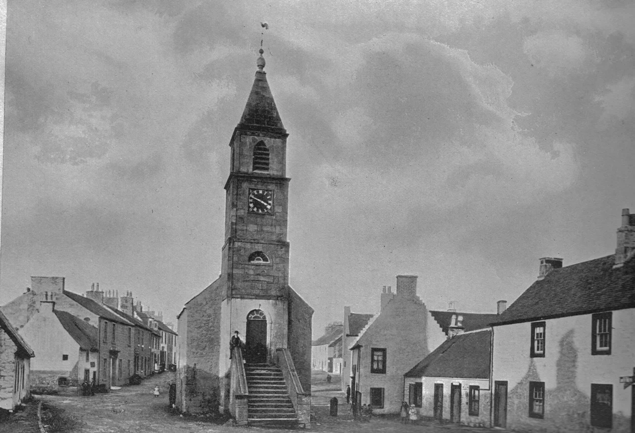 Kilmaurs and the Jougs, 1900. East Ayrshire, Scotland.