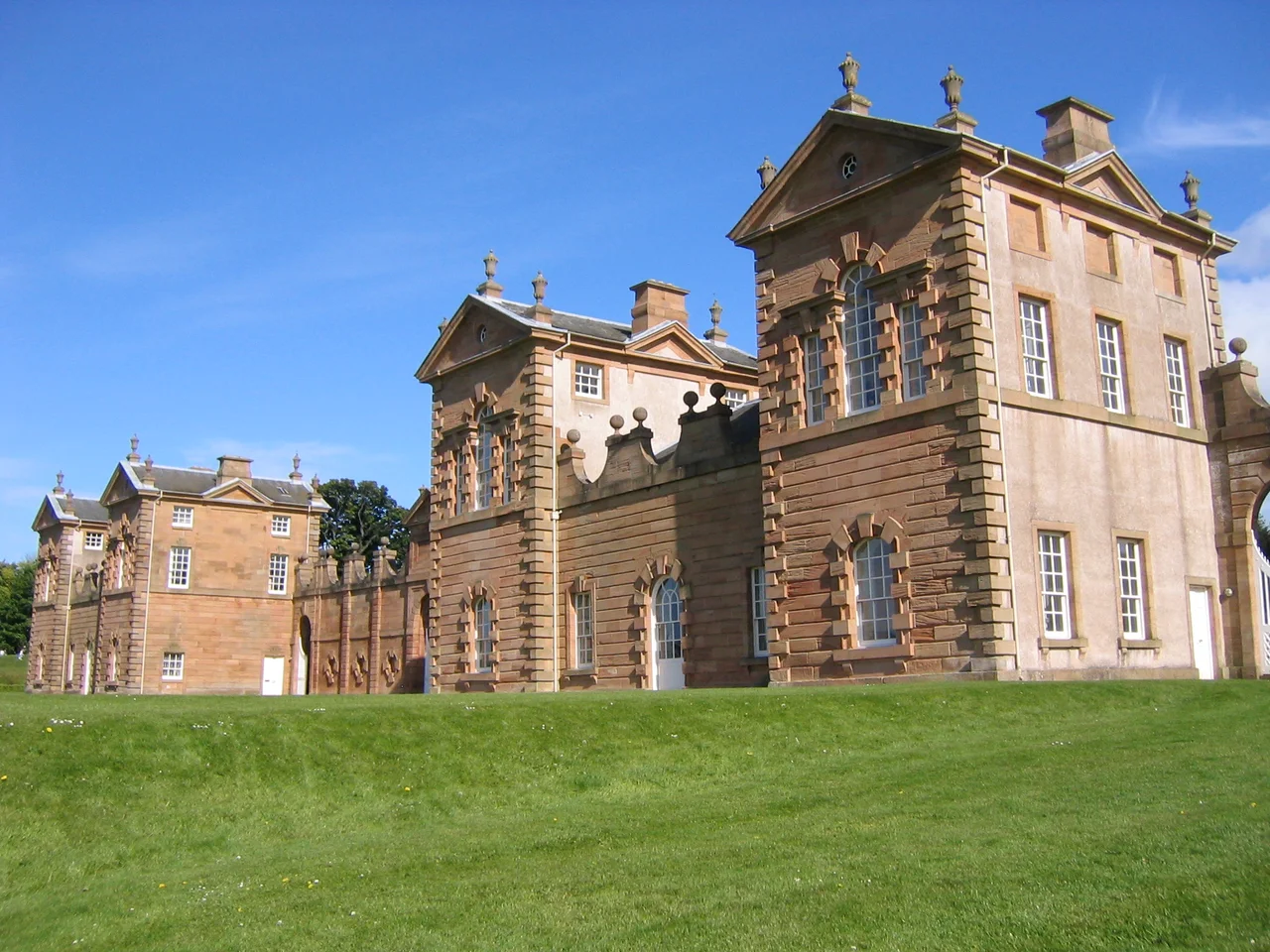 The Duke of Hamilton's hunting lodge in, what is now, Chatelherault Country Park.  Taken by me, Alistair McMillan, on 15 May 2005.