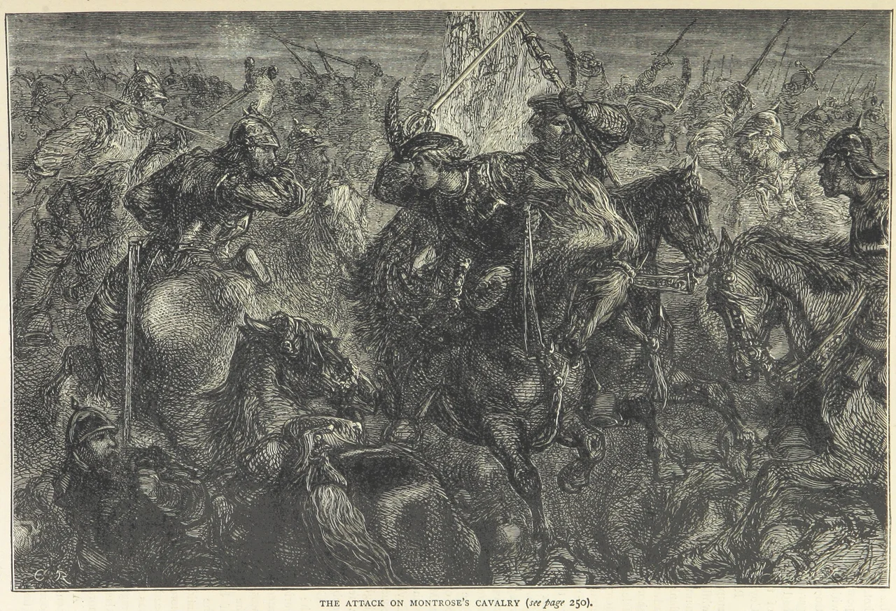 The Scottish Covenanters attack Montrose's Royalist cavalry at the Battle of Kilsyth.
