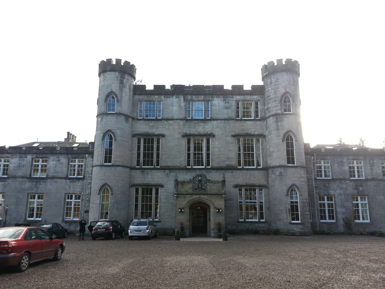 Melville Castle, is a three-story Gothic castellated mansion, close to Edinburgh, Scotland.