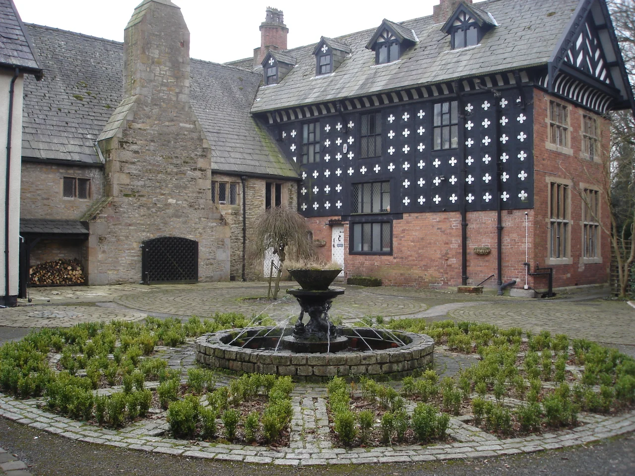 Courtyard of Samlesbury Hall