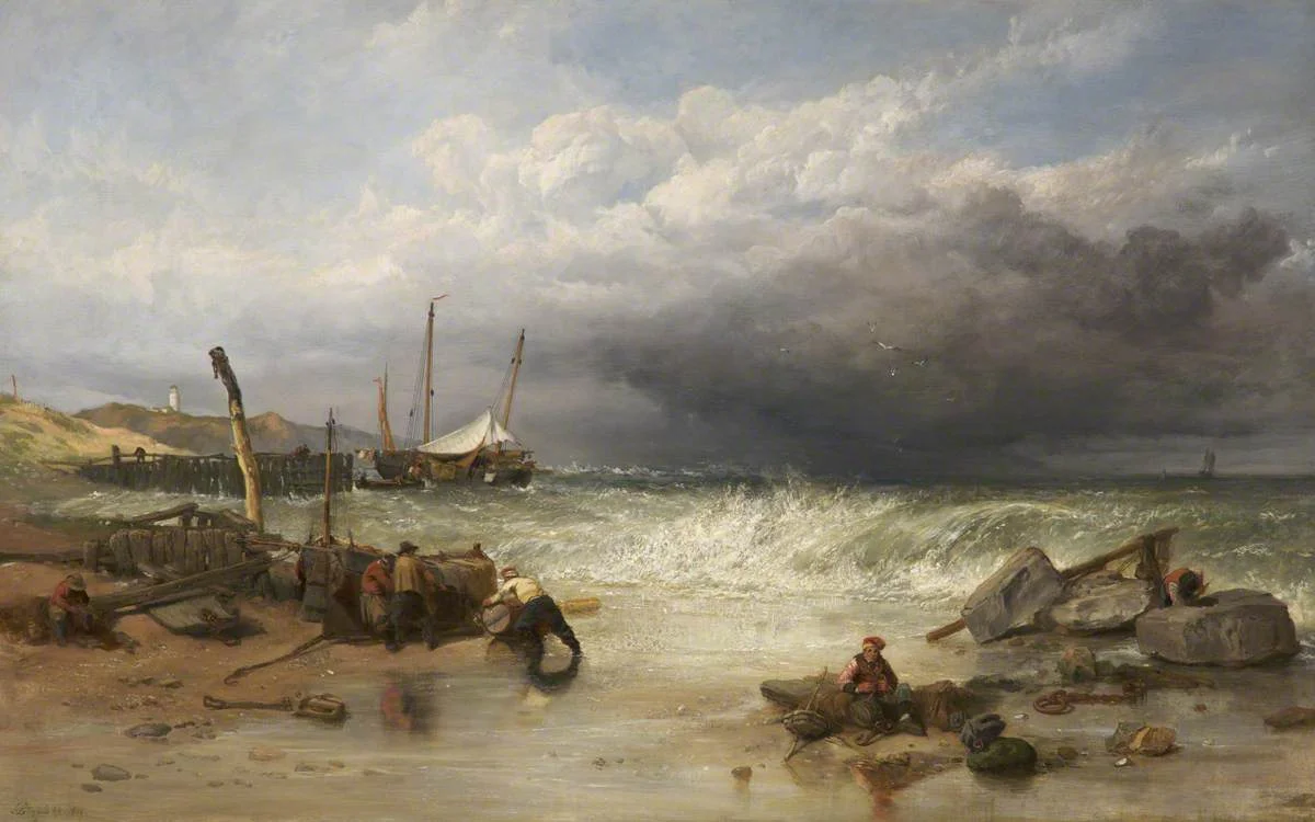 Clarkson Frederick Stanfield (1793-1867) - On the Coast of Brittany - 107.1901 - Bury Art Museum.jpg