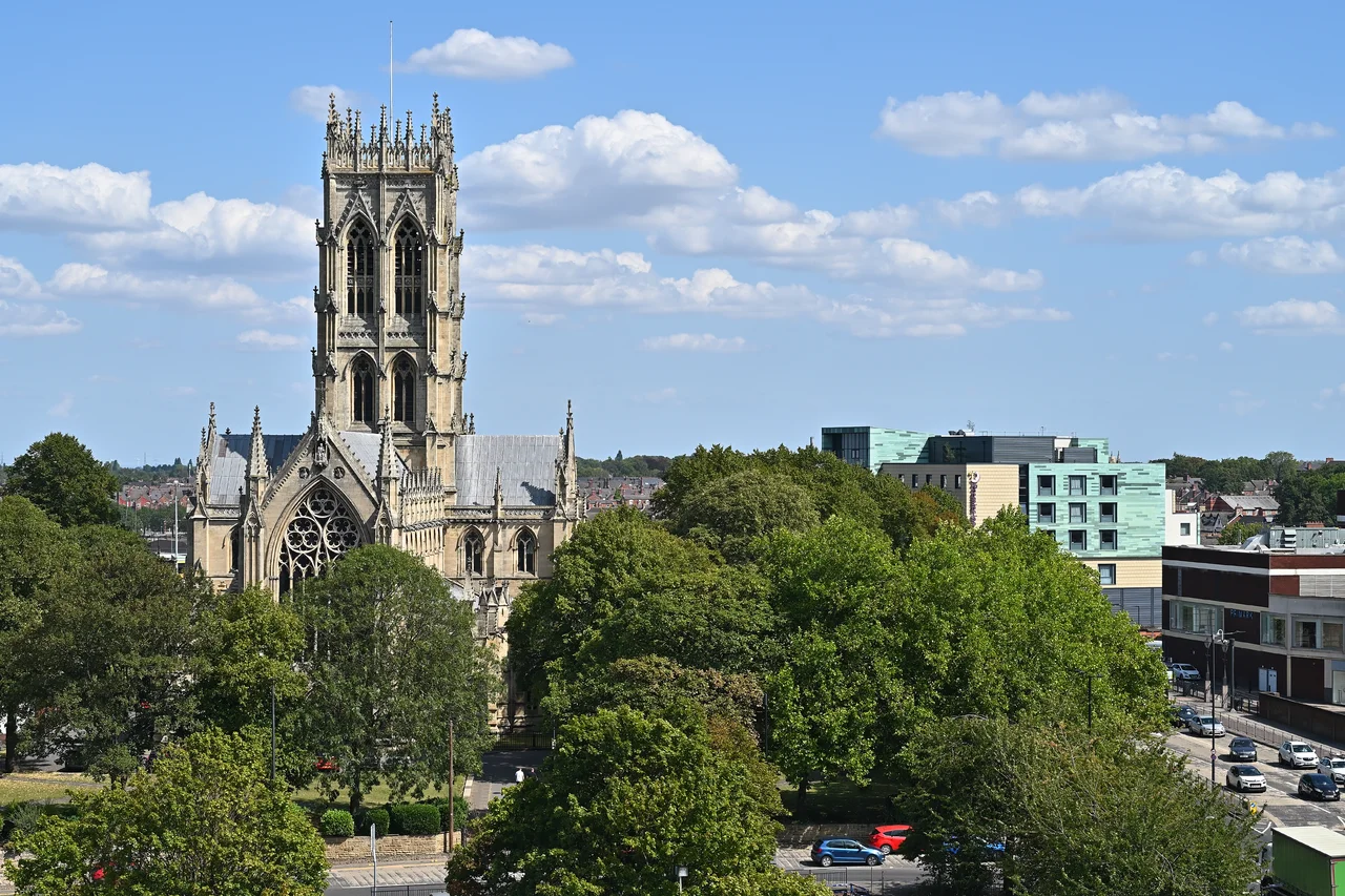 Doncaster Minster and skyline