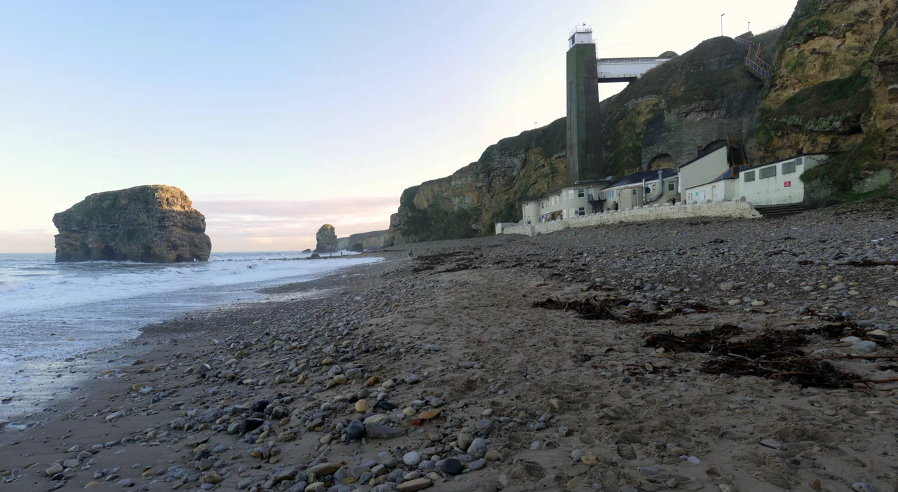 Marsden Rock & Marsden Grotto from the beach
