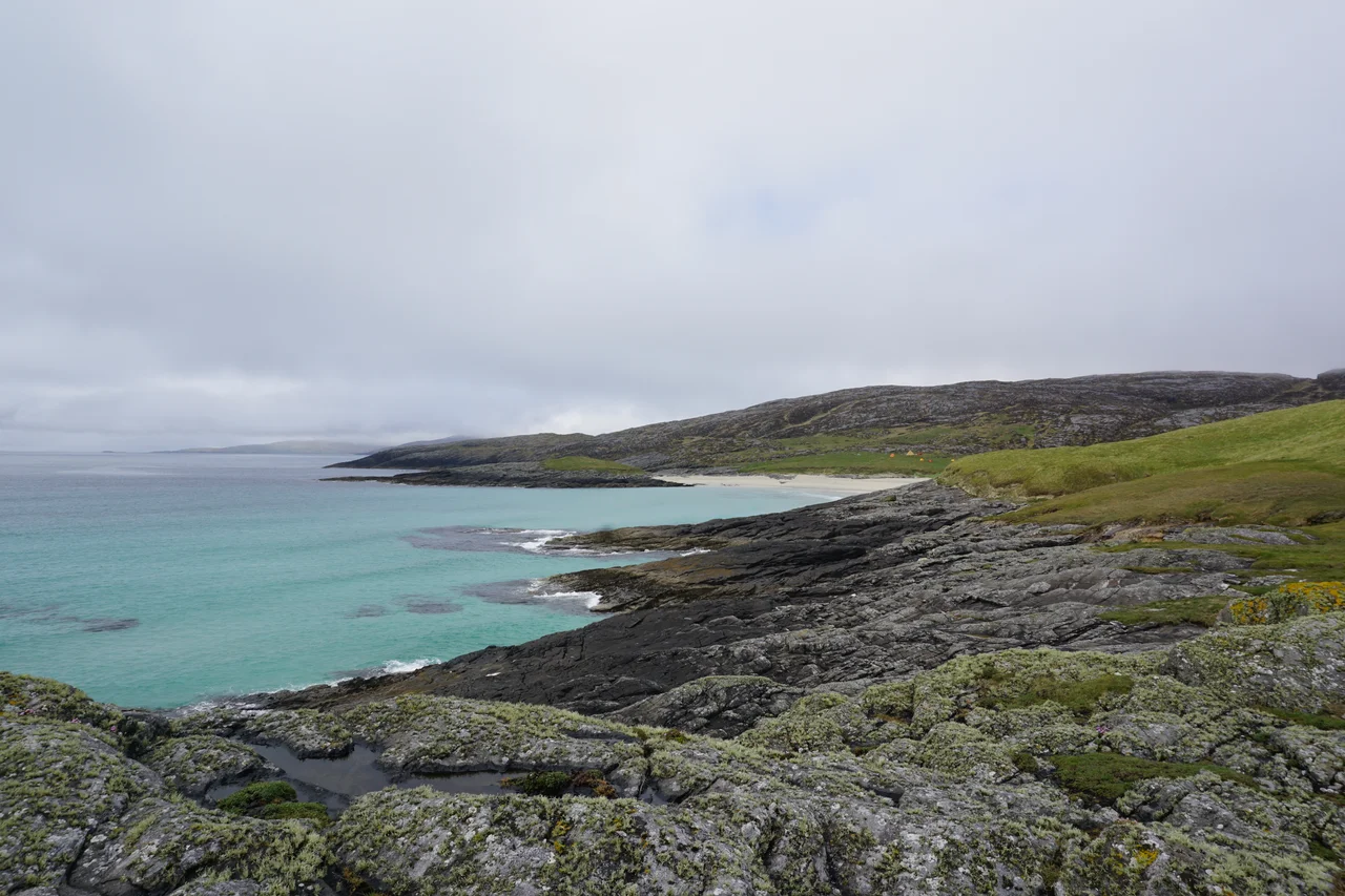 Looking towards Bàgh Ban from Rosinish (on Pabbay in the Outer Hebrides, Scotland)