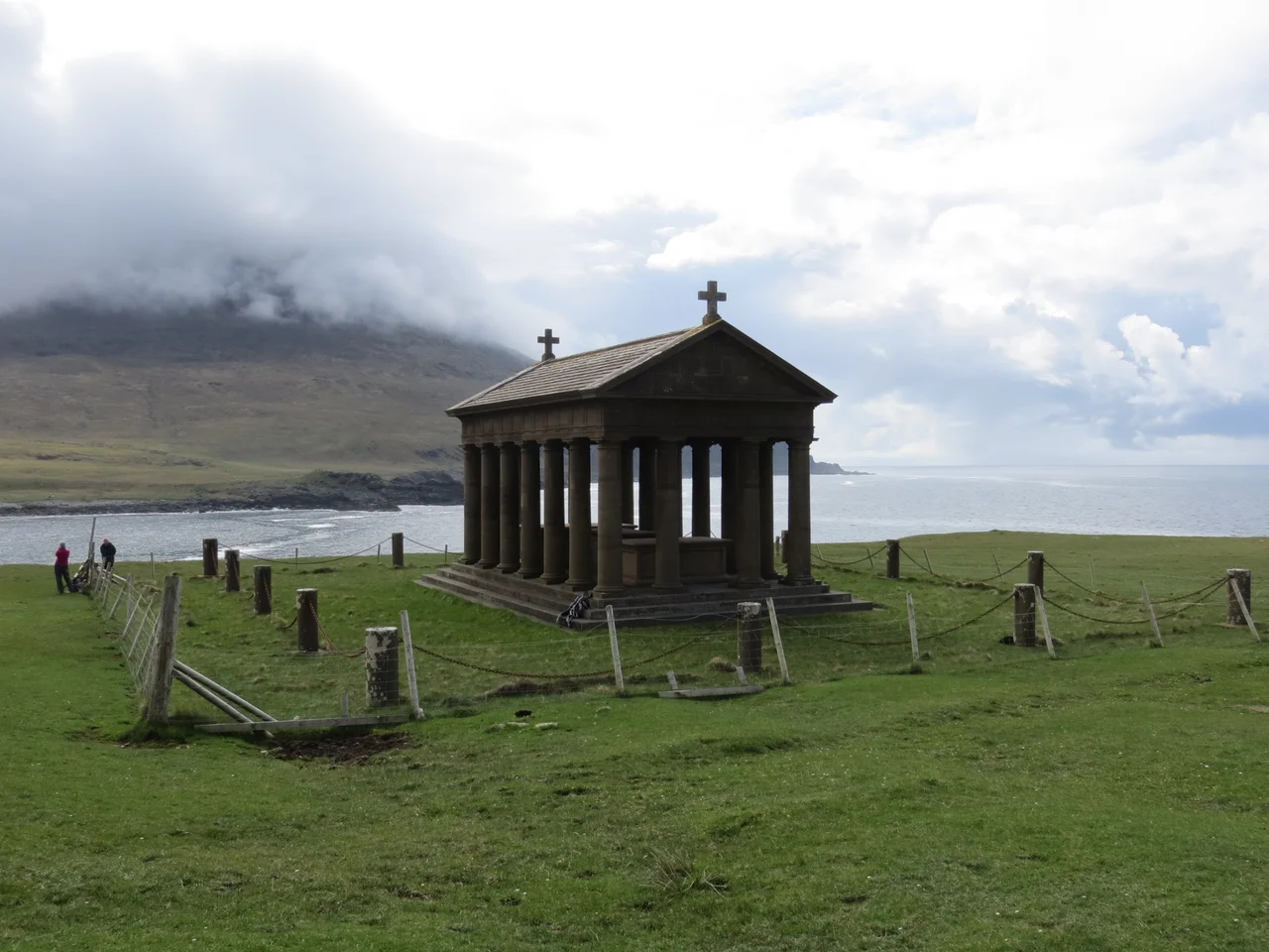 Mausoleum overlooking the sea at Harris on the Isle of Rum