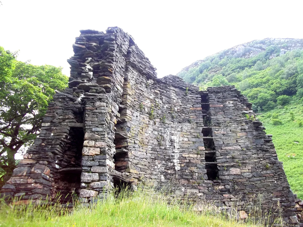 Dun Telve - an Iron-age Broch near Glenelg in Scotland.