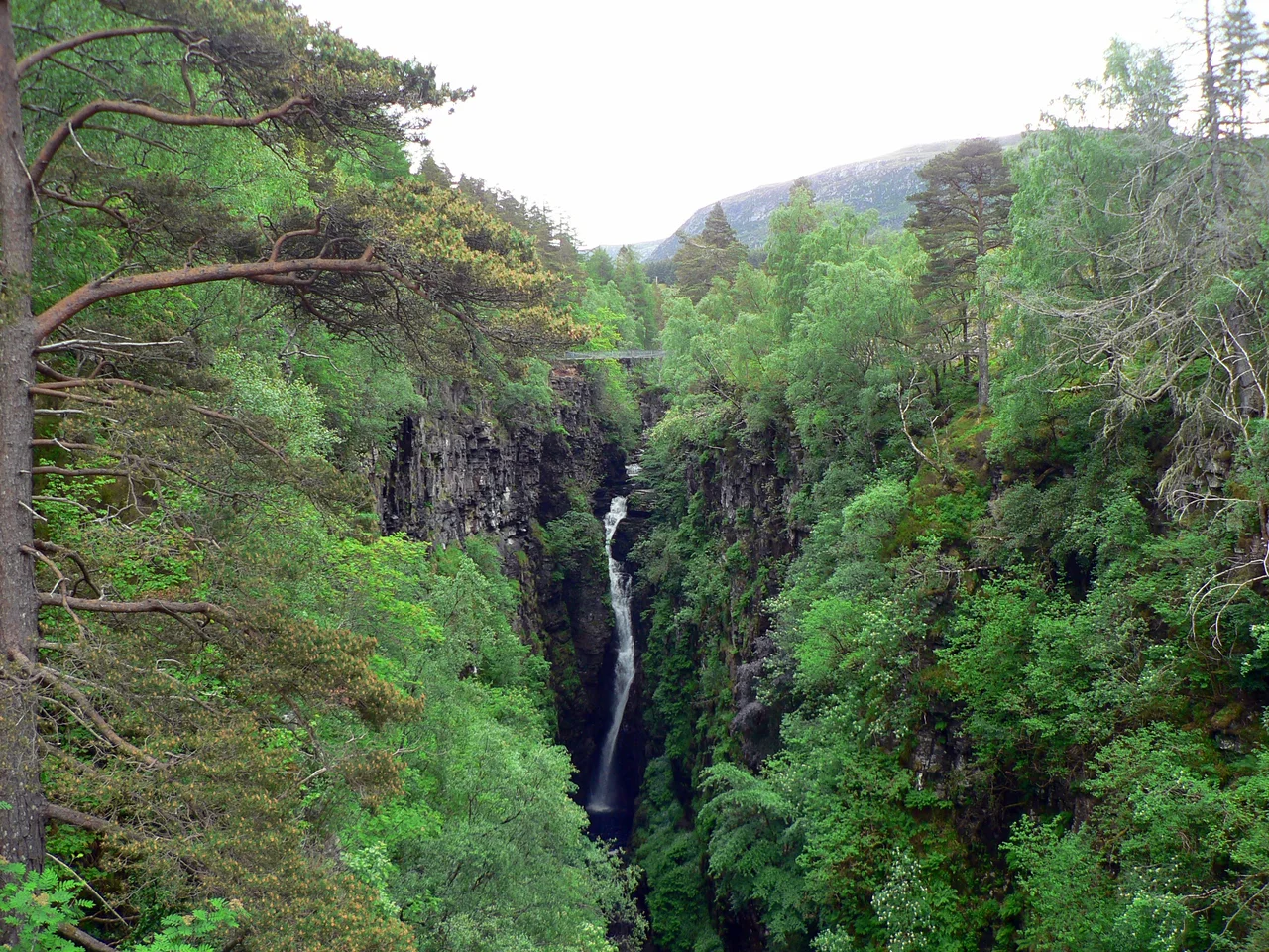 Corrieshalloch Gorge Waterfall, Scotland