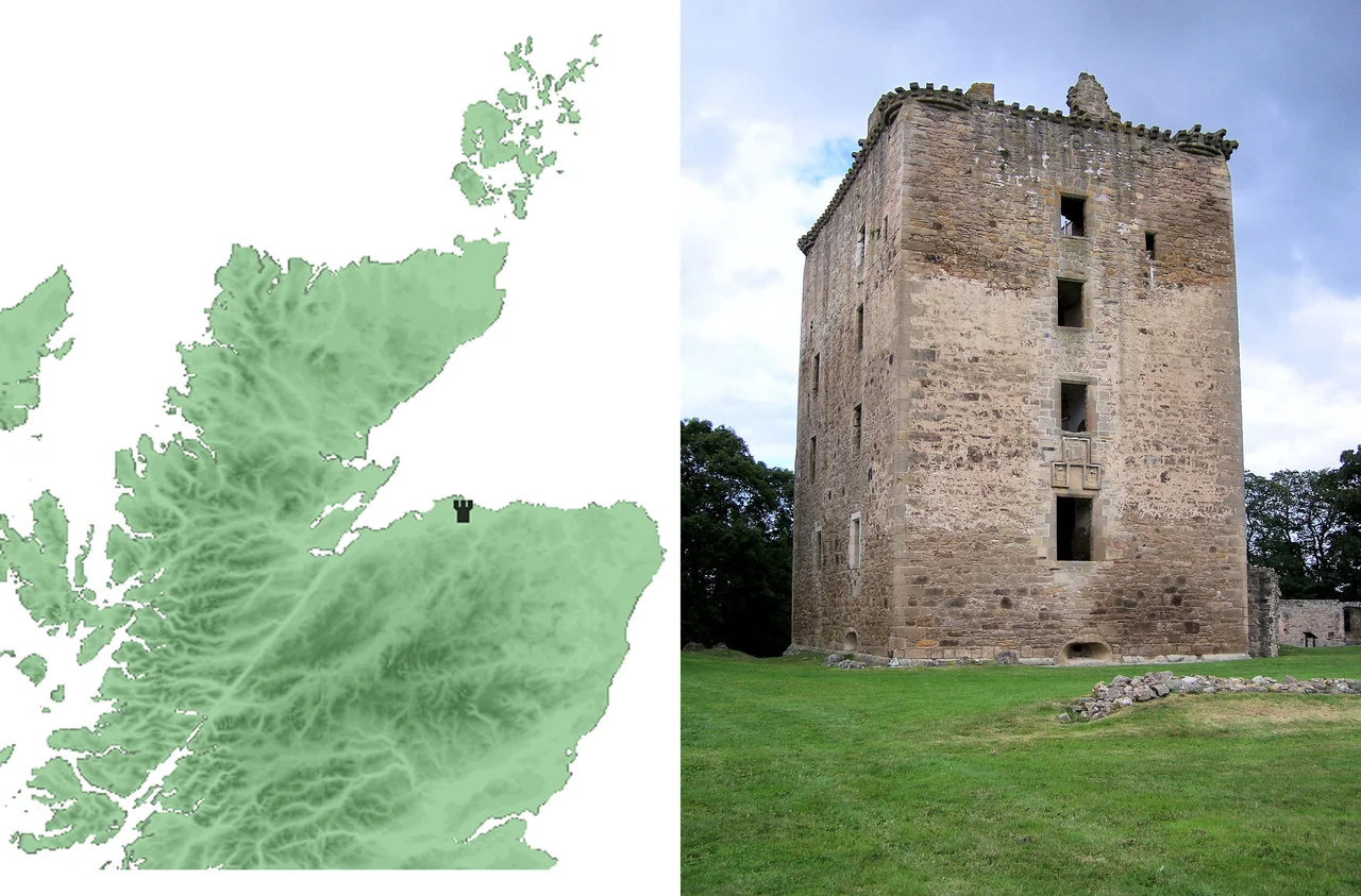 Spynie castle.