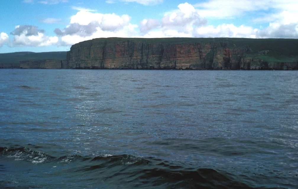 Orkney Islands seen from Pentland Firth on 22 Jul 1972. Picture taken and uploaded by Roger McLassus.