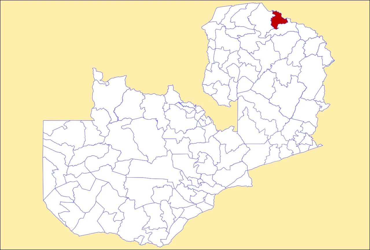 Locator maps of Mbala District, Zambia