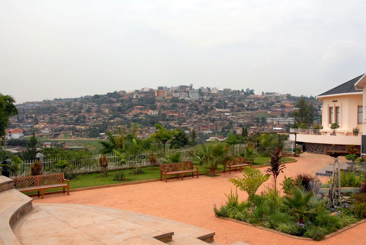 Panorama of Photos of Genocide Victims - Genocide Memorial Center - Kigali - Rwanda
