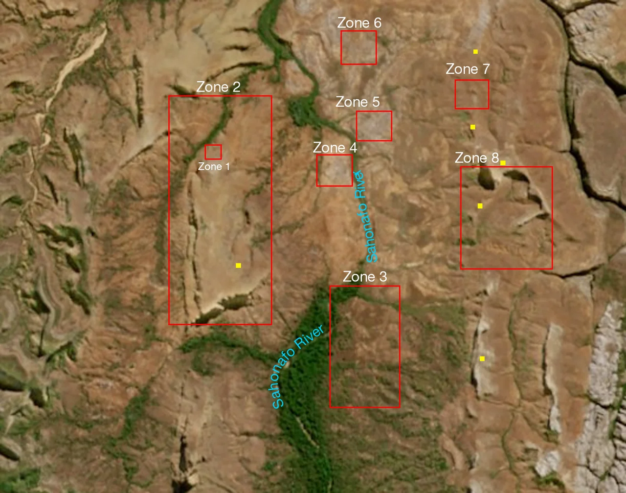 Map of the Teniky complex