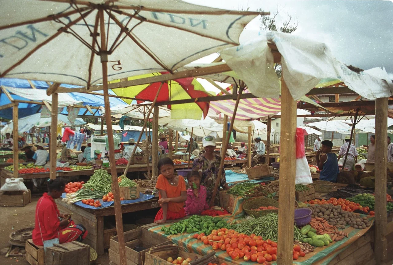 Marketplace in Moramanga.