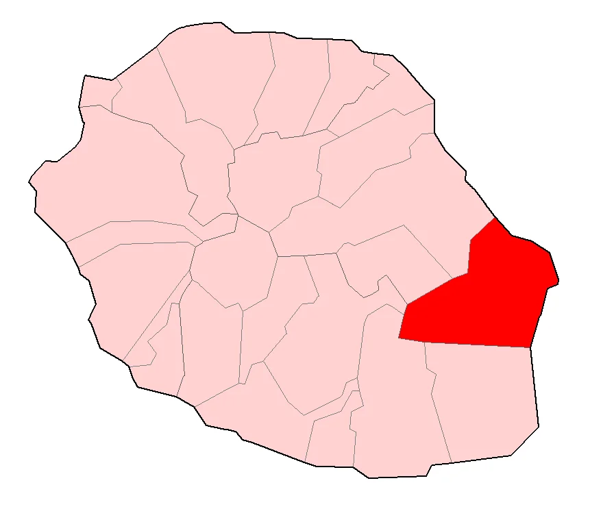 Lage der Gemeinde Sainte-Rose