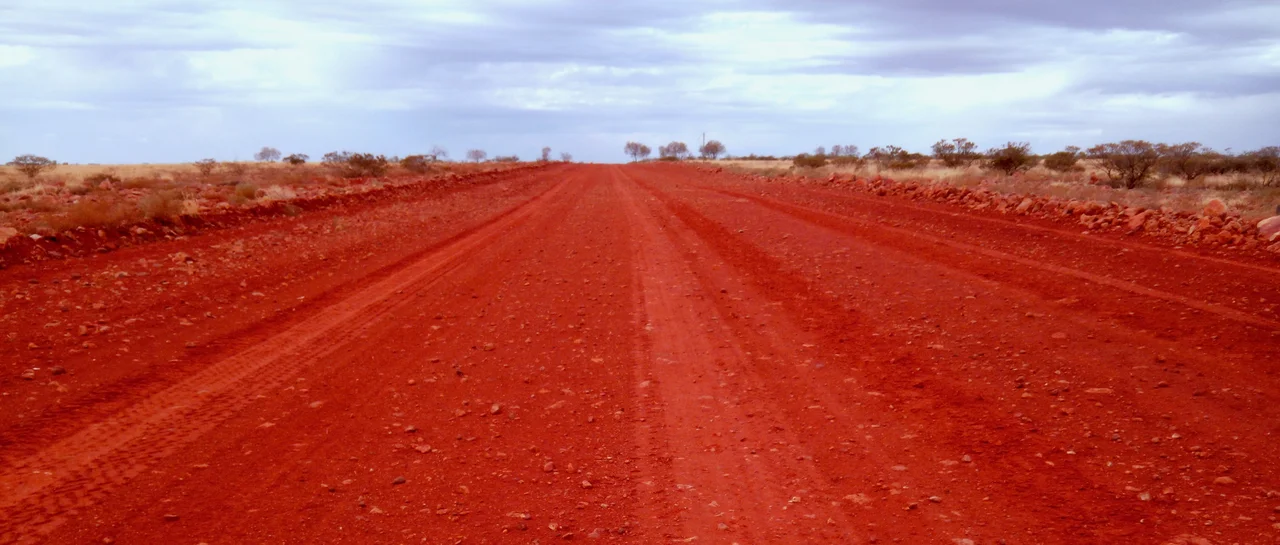 Oodnadatta Track north of Oodnadatta, South Australia, heading north