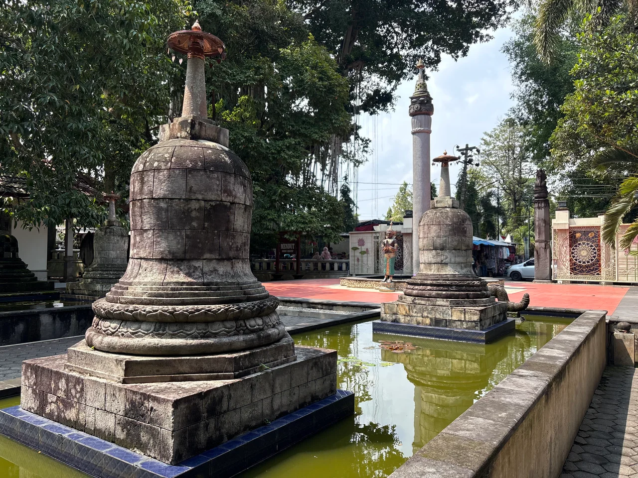 Mendut Buddhist Monastery, a modern Buddhist monastery located next to the Candi Mendut