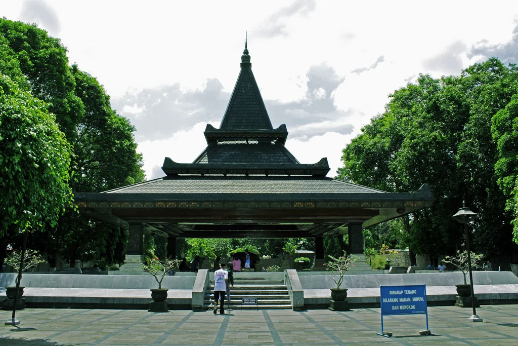 The grave of Sukarno in Blitar, Indonesia