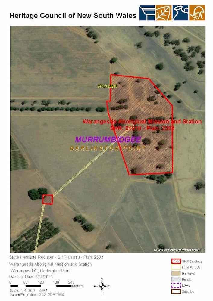 Warangesda Aboriginal Mission: SHR Plan 2303