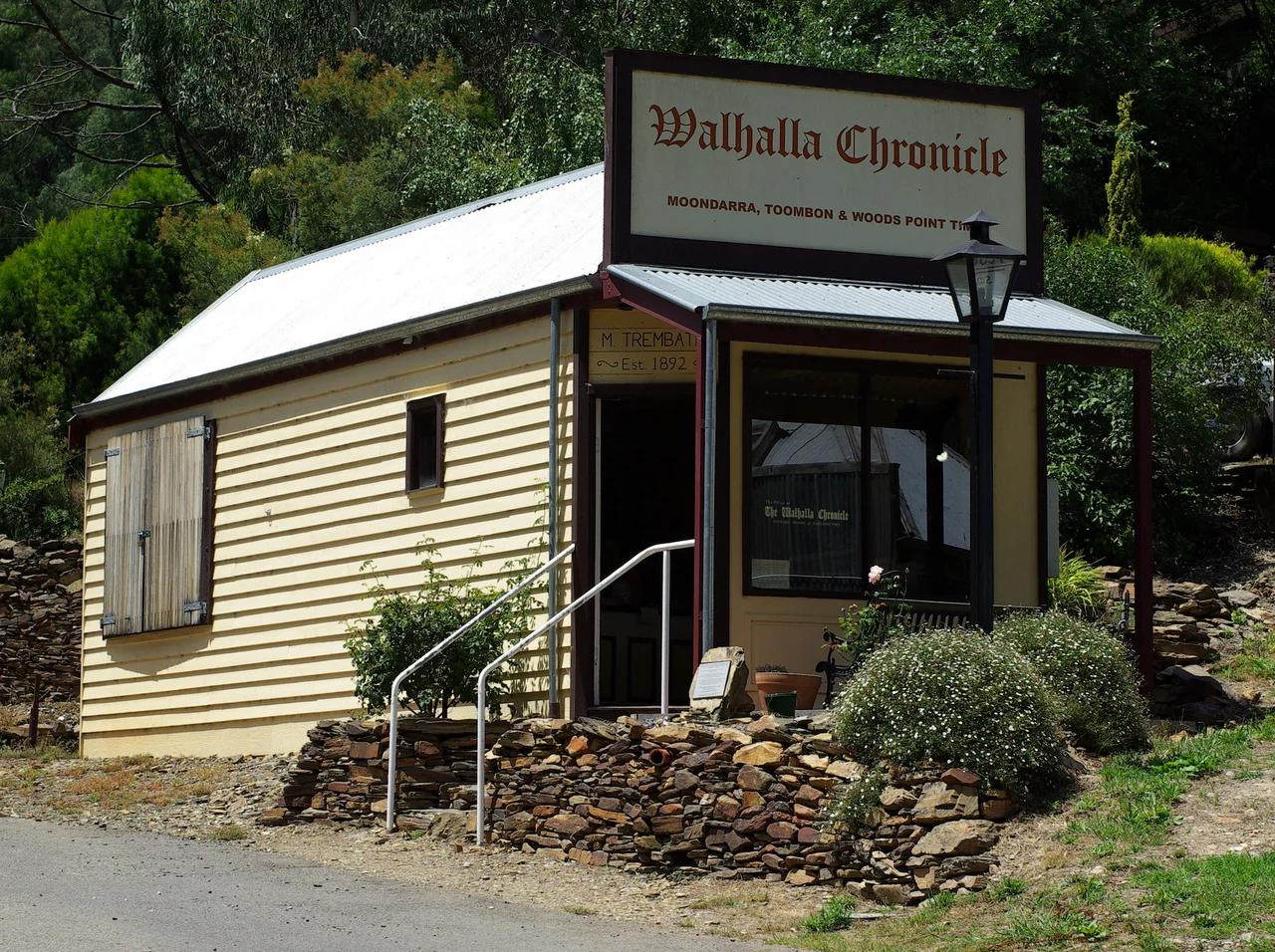 "Walhalla Chronicle" building in Walhalla, Victoria