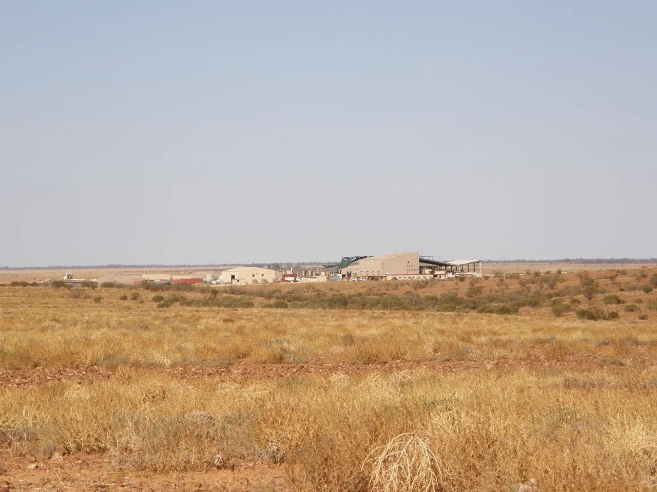 Beverley Uranium Mine, Frome Basin, South Australia: Processing plant extracting the uranium from the leach solution.