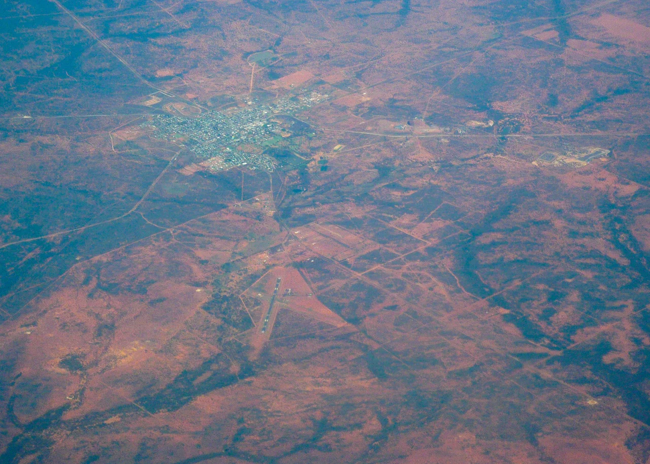 Cobar, New South Wales, picture taken on flight Qantas QF791 from Alice Springs to Sydney.
