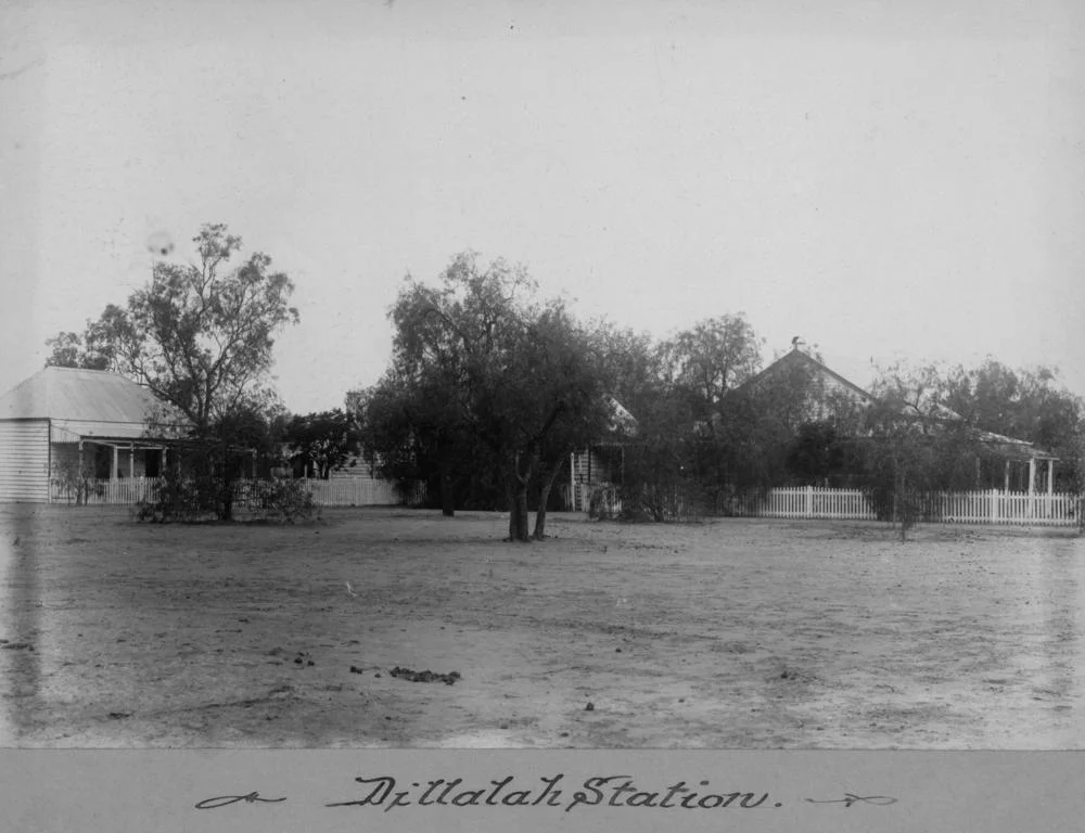 View of Dillalah Station in the Charleville district, 1902-1904